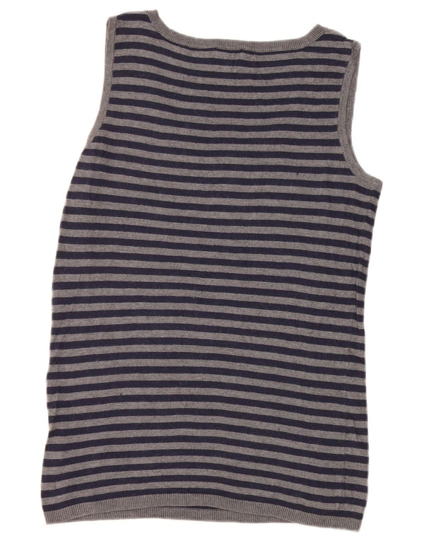 Phase Eight Damen Tanktop UK 12 Mittelgrau gestreift Nylon