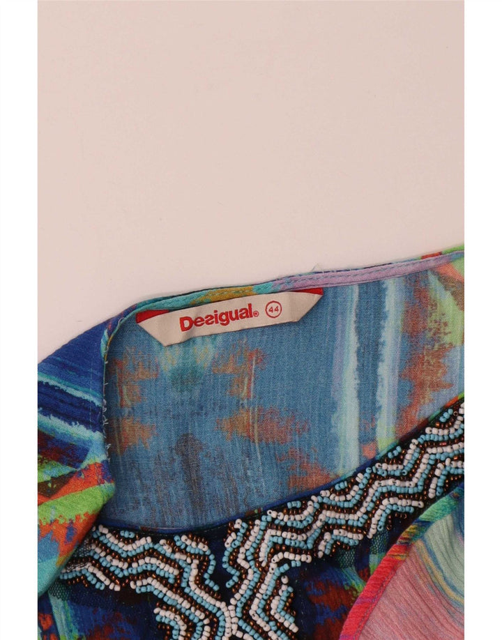Desigual Damen Zeltkleid mit abstraktem Muster EU 44 XL Mehrfarbig