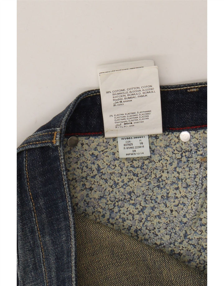 Replay Damen Jeansshorts W28 mittelblaue Baumwolle