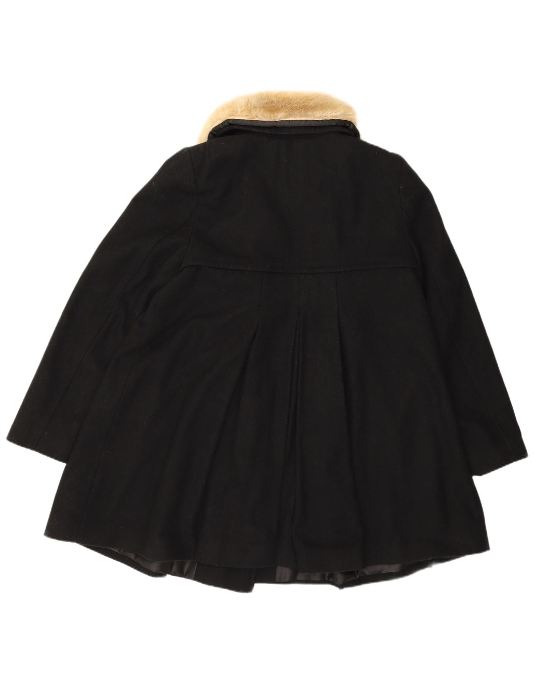 Monsoon Damen Prinzessinnenmantel UK 12 Mittelschwarze Wolle