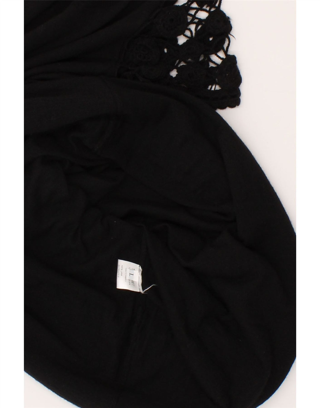TWIN-SET Womens A-Line Dress UK 14 Large Black Wool Vintage Twin-Set and Second-Hand Twin-Set from Messina Hembry 