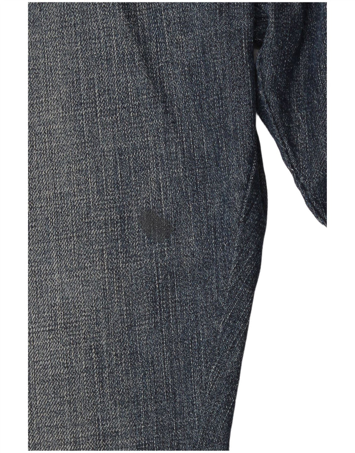 Calvin Klein Damen Straight Jeans W33 L30 Blaue Baumwolle