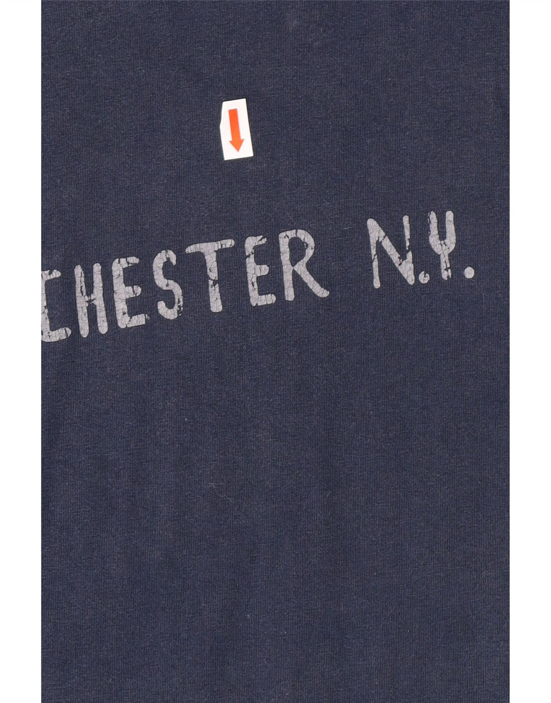 CHAMPION Herren NY Rochester Graphic T-Shirt Top Mittelmarineblaue Baumwolle