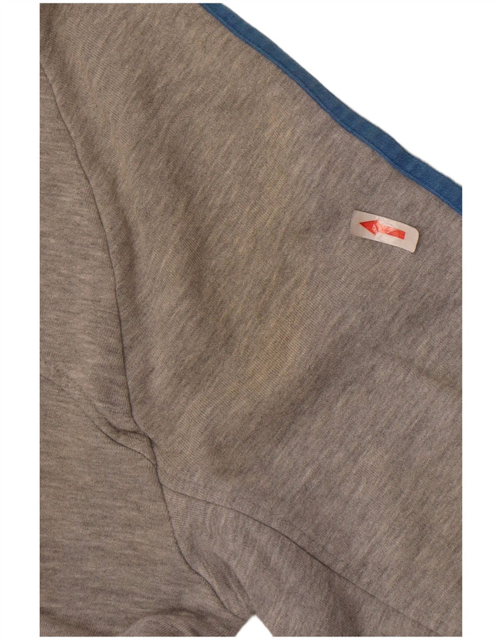 Adidas Herren-Sweatshirt-Pullover, klein, grau gefleckte Baumwolle