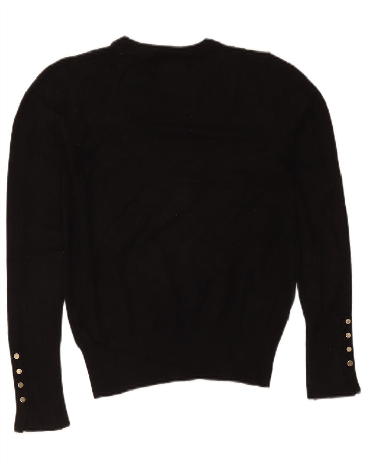 Zara Damen-Pullover mit Rundhalsausschnitt, Gr. 10, Größe S, Schwarz