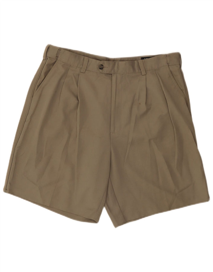 Izod Herren Chino-Shorts W36 Large Khaki Polyester