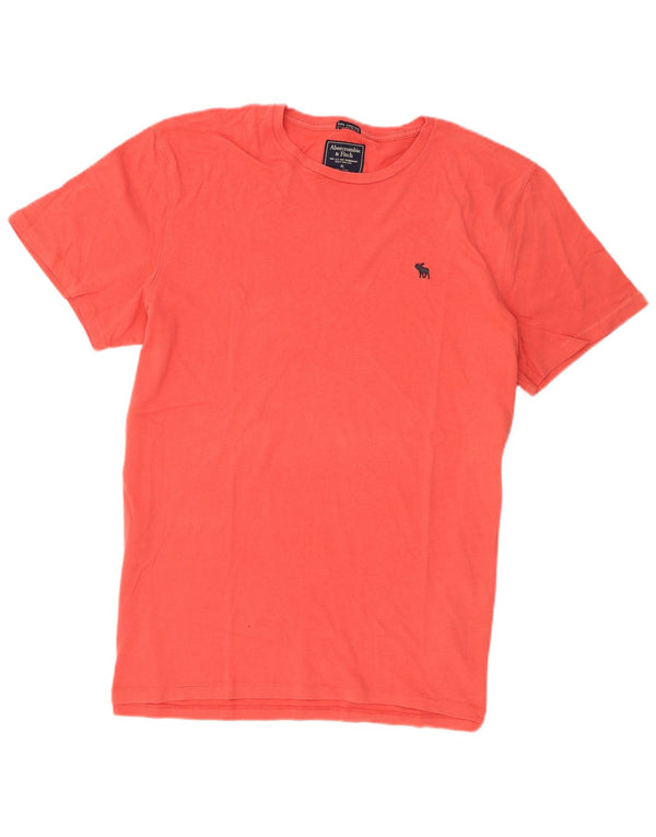 Abercrombie & Fitch Herren T-Shirt Top XL Orange Baumwolle