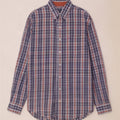Izod Mens Tall Shirt XL Blue Check Cotton