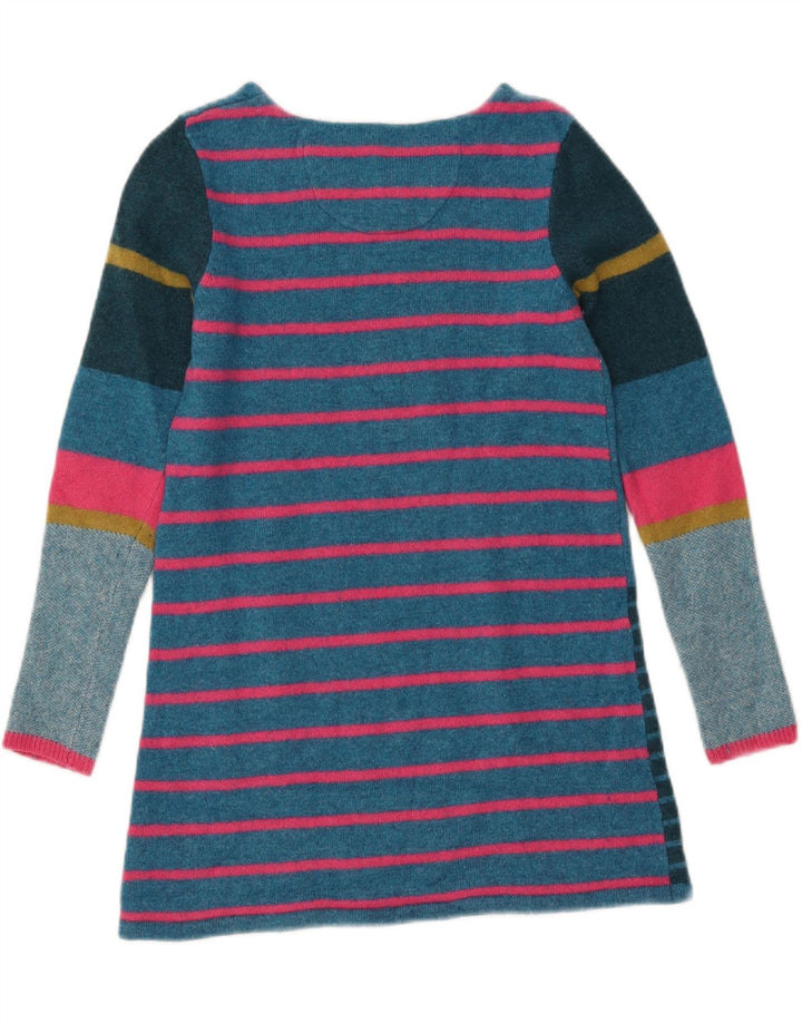 White Stuff Damen-Pullover mit U-Boot-Ausschnitt, UK 12, Mittelblau gestreift