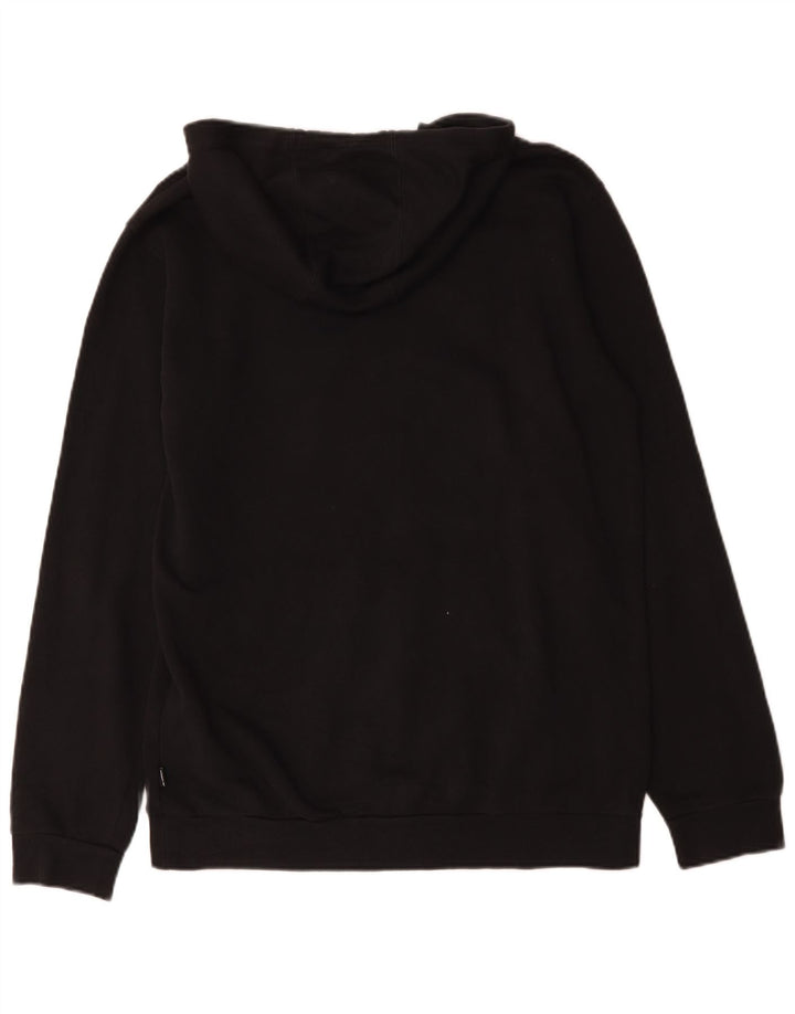 Adidas Herren Graphic Hoodie Pullover Mittelschwarze Baumwolle