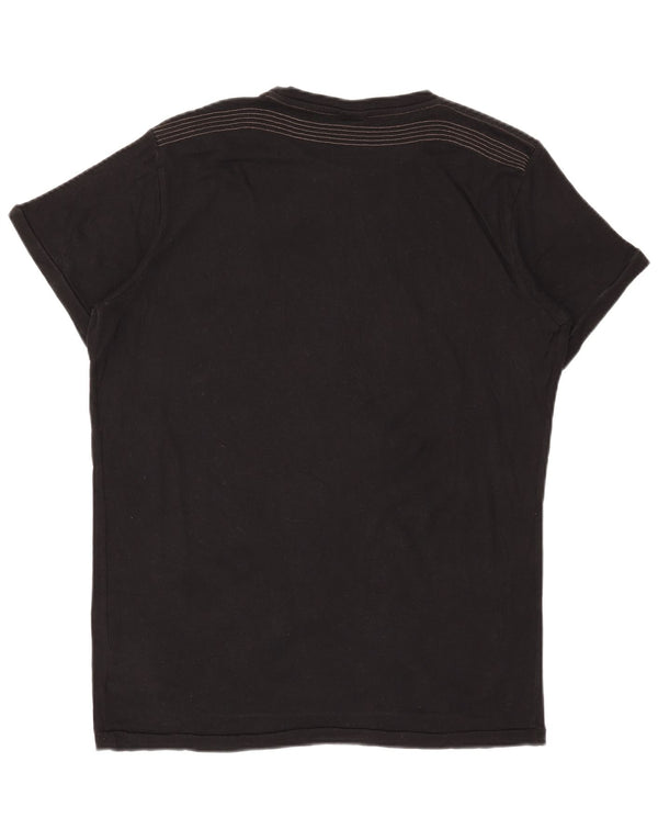 Diesel Herren Graphic T-Shirt Top XL Schwarz Baumwolle