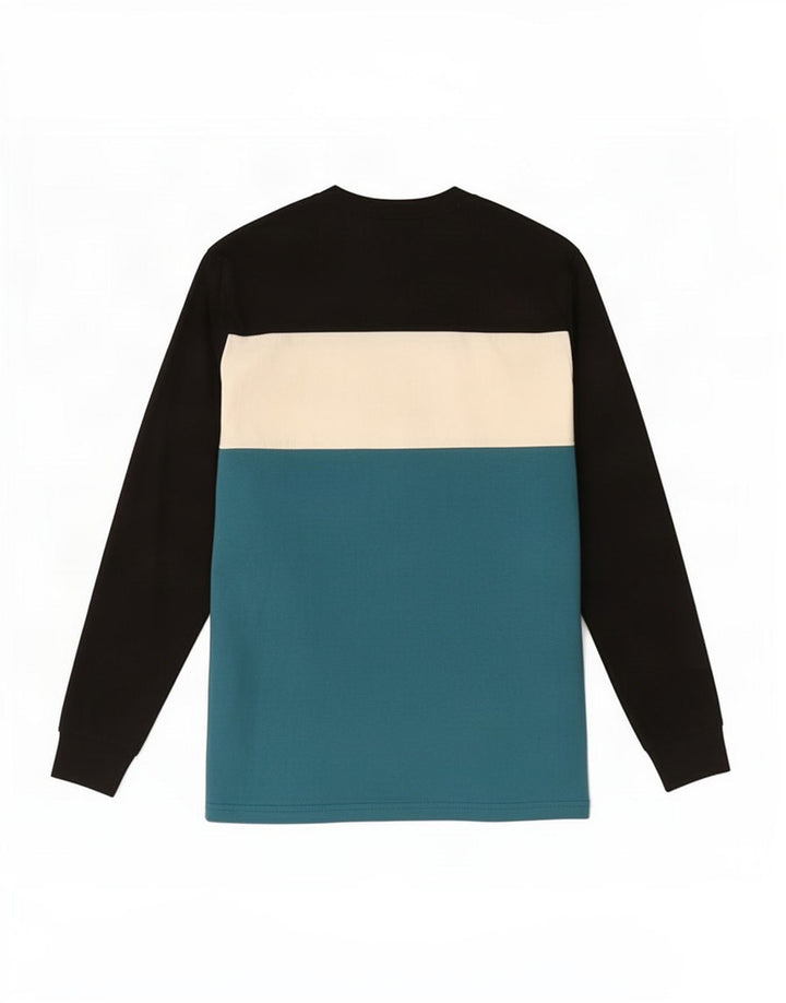 Vans Herren Grafik-Oberteil, langärmelig, klein, Schwarz, Colourblock-Baumwolle