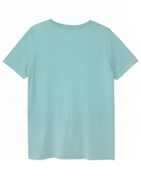 Tommy Hilfiger Jungen-T-Shirt mit Grafik, 8–9 Jahre, mittelblaue Baumwolle