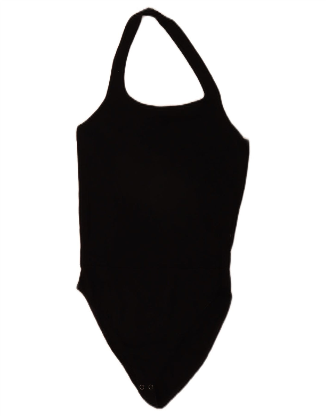 Zara Damen Neckholder-Body UK 12 Mittelschwarze Viskose