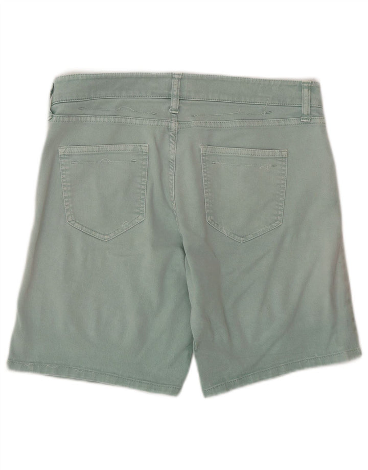 MASSIMO DUTTI Womens Denim Shorts EU 38 Small W28 Green Cotton