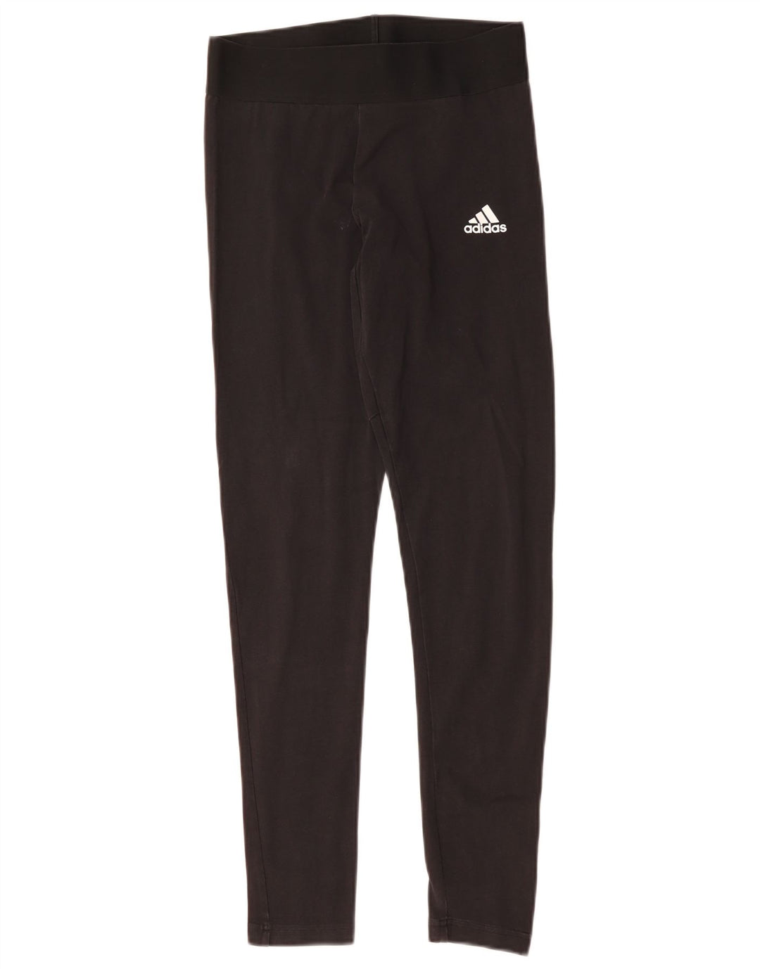 ADIDAS Damen Leggings UK 8/10 Small Schwarz Baumwolle