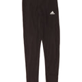 ADIDAS Damen Leggings UK 8/10 Small Schwarz Baumwolle