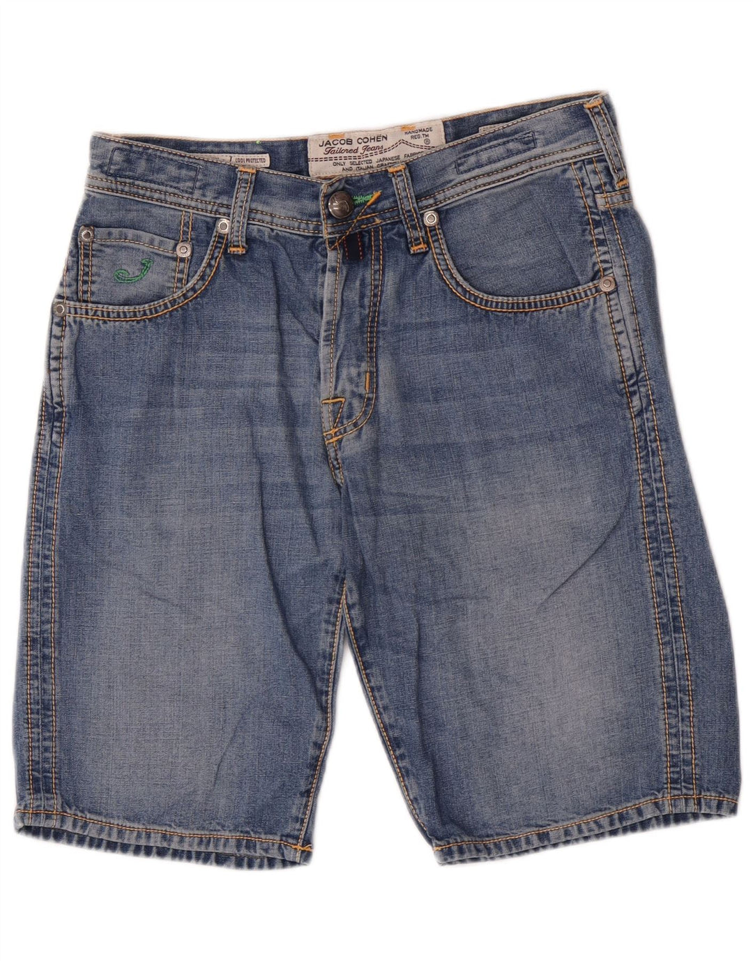 Jack & Jones Herren-Jeansshorts, normal, W32, mittelblaue Baumwolle