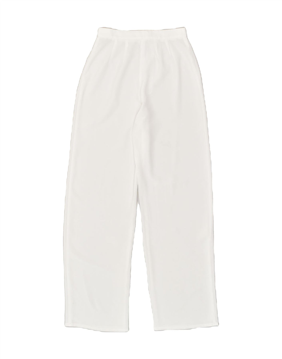 VINTAGE Womens Straight Casual Trousers W24 L30 White | Vintage Vintage | Thrift | Second-Hand Vintage | Used Clothing | Messina Hembry 