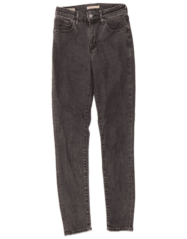 Levi's Damen 721 High Rise Skinny Jeans W26 L30 Graues Lycra