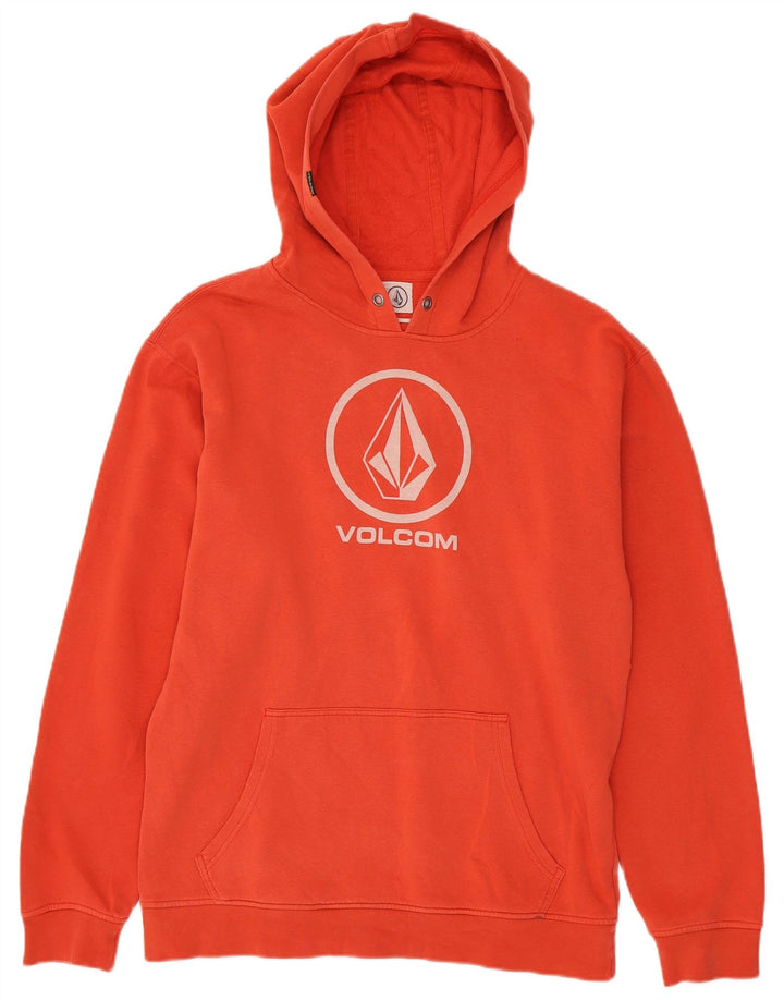 Volcom Herren-Kapuzenpullover mit Grafik, groß, Orange