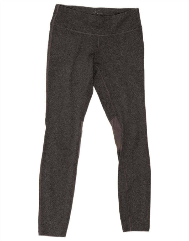 Nike Damen Dri Fit Crop Leggings UK 8 Small Grau Polyester