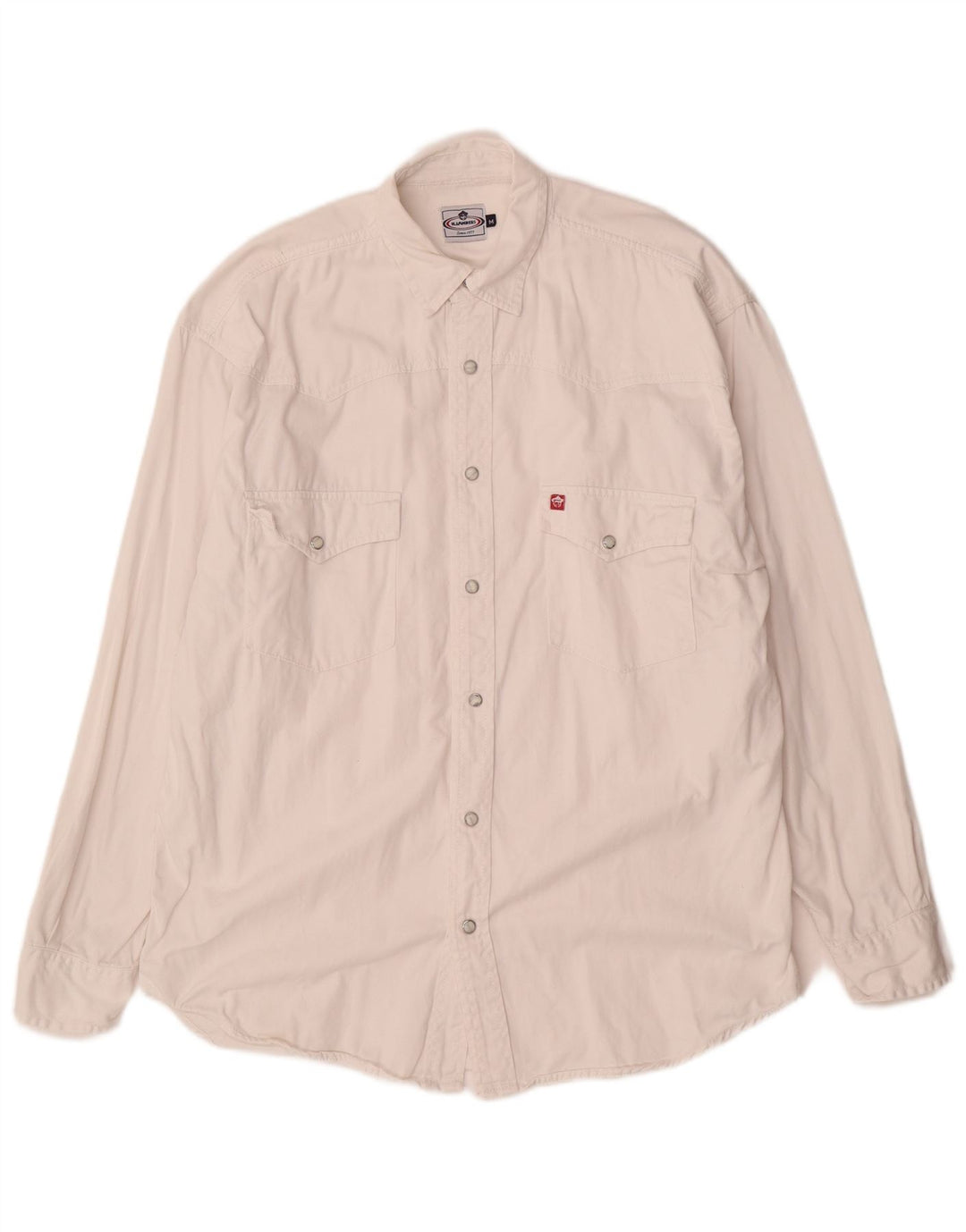 Vintage Herren Jeanshemd Mittelweiße Baumwolle