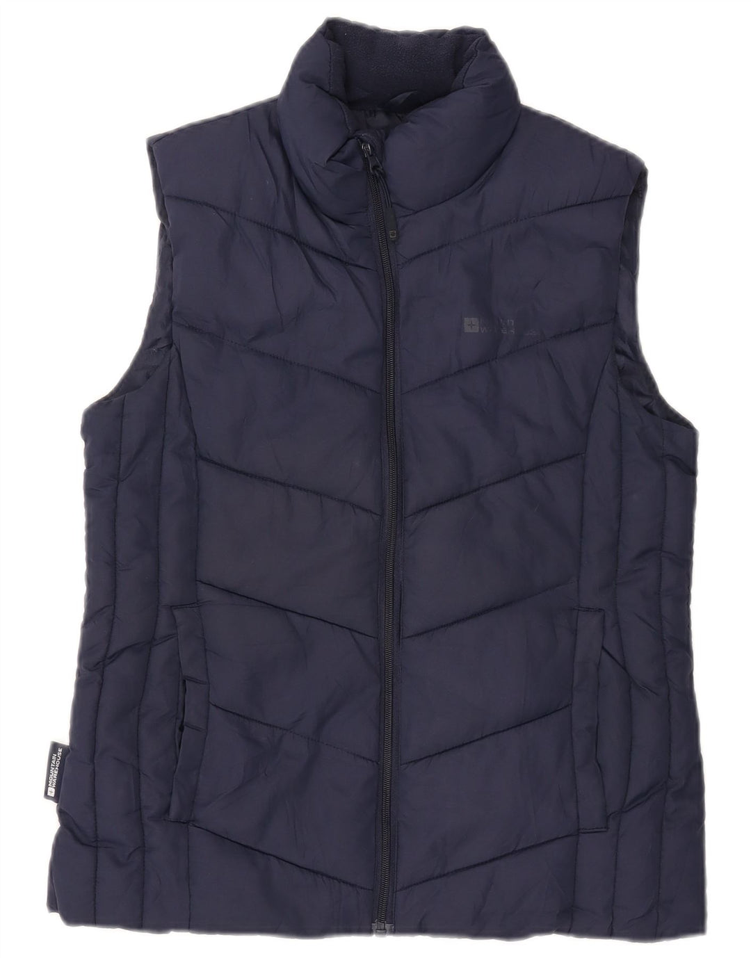 Gefütterte Damenweste von Mountain Warehouse, UK 10, Größe S, Marineblau, Polyester