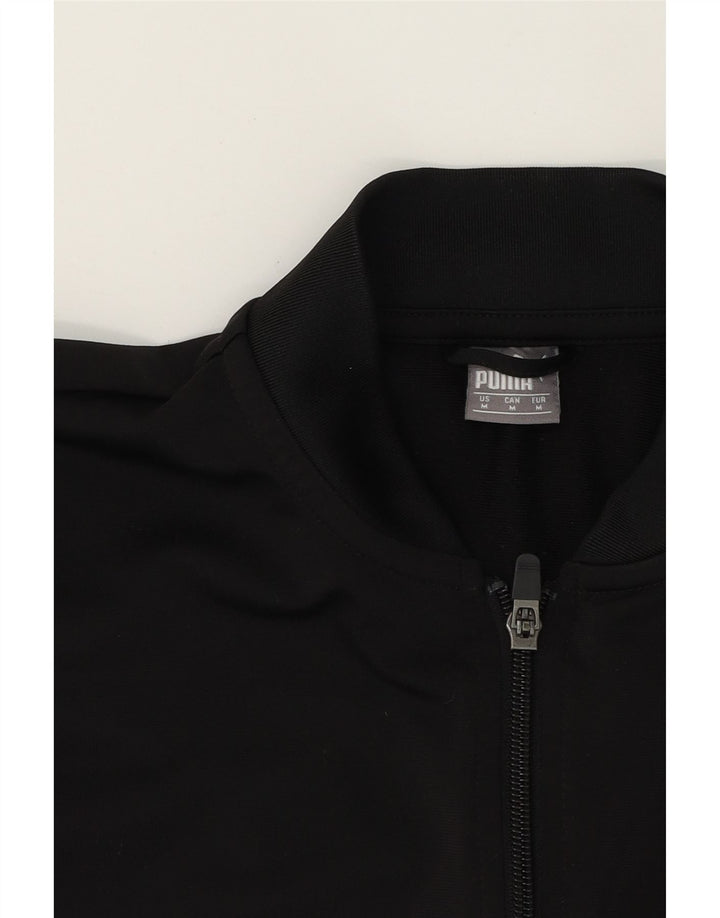 PUMA Womens Tracksuit Top Jacket UK 14 Medium Black Colourblock Polyester Vintage Puma and Second-Hand Puma from Messina Hembry 