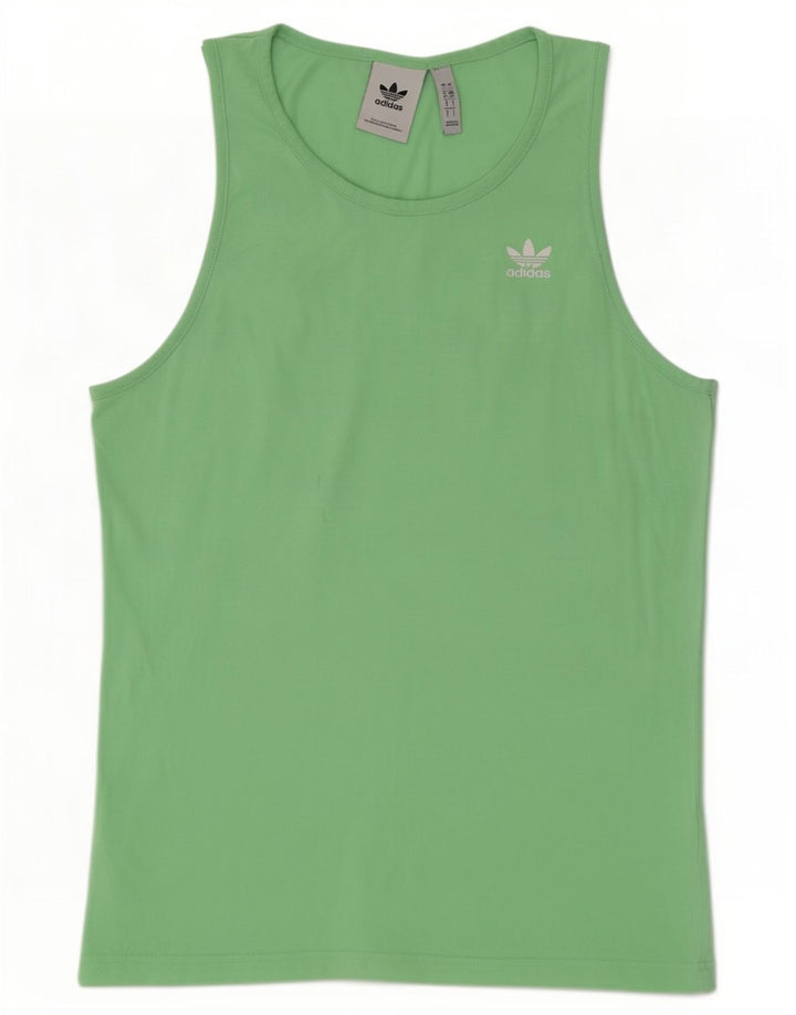 Adidas Herren Weste Top Small Grün Baumwolle