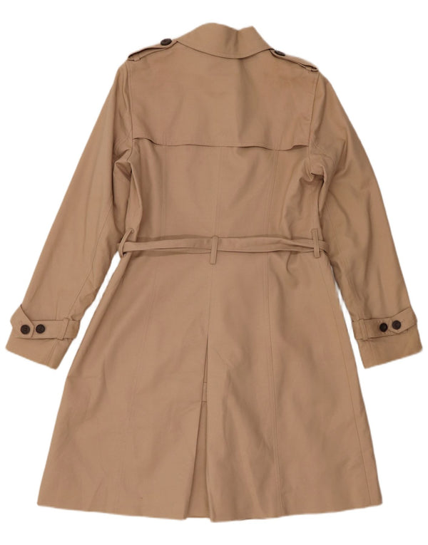 Hobbs Damen Trenchcoat UK 10 Small Beige Baumwolle