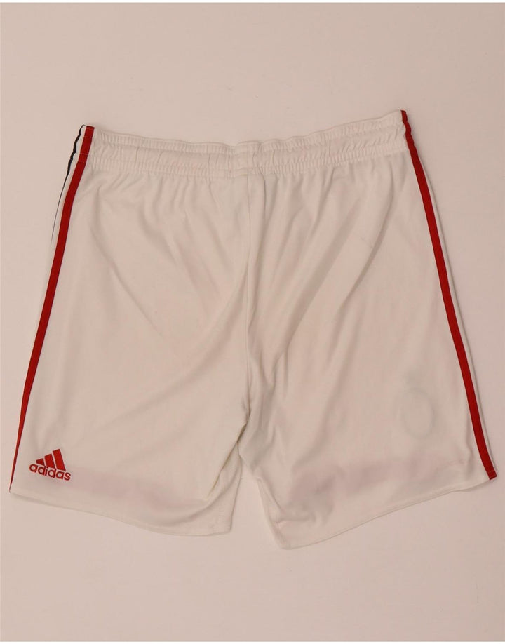 Adidas Herren AC Mailand Sportshorts, groß, weißes Farbblock-Polyester