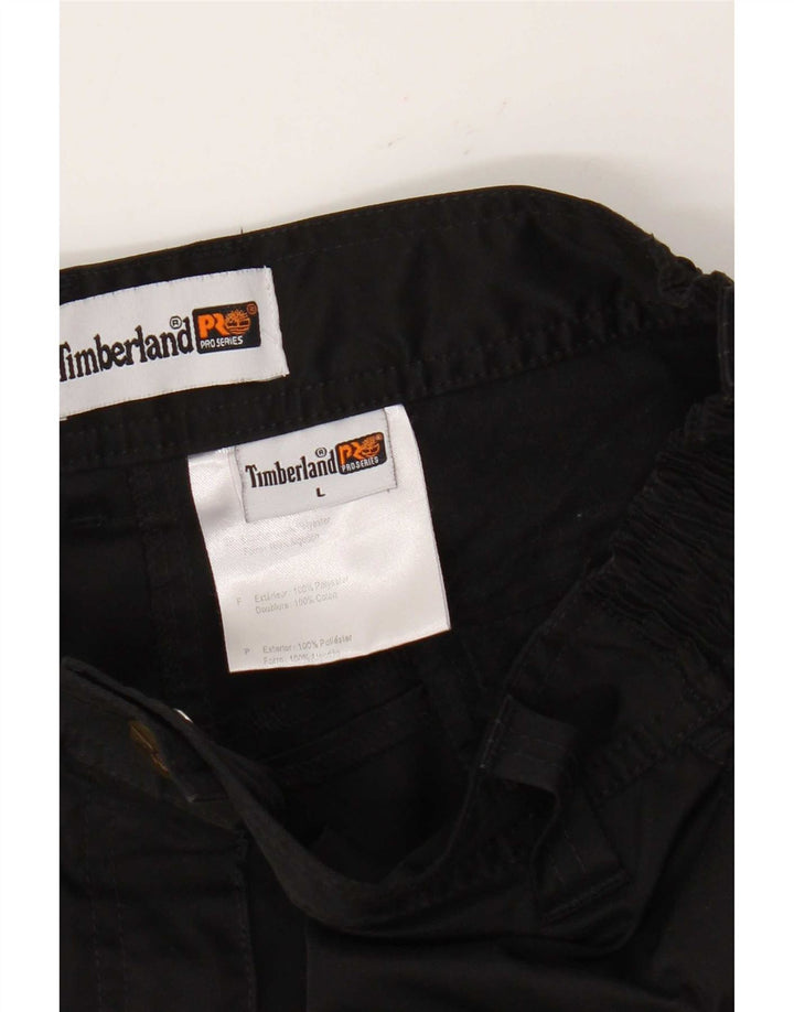 Timberland Gerade Herren-Cargohose, Größe L, W36, L28, Schwarz, Polyester
