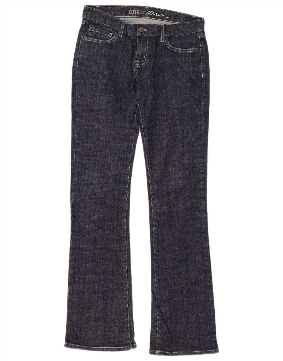 Crew Clothing Damen Bootcut-Jeans W30 L34 Marineblaue Baumwolle