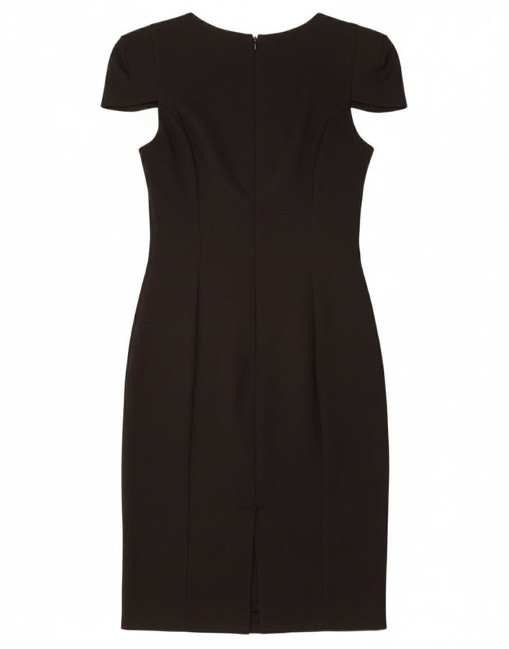 FRENCH CONNECTION Womens Bodycon Dress UK 12 Medium  Black Cotton