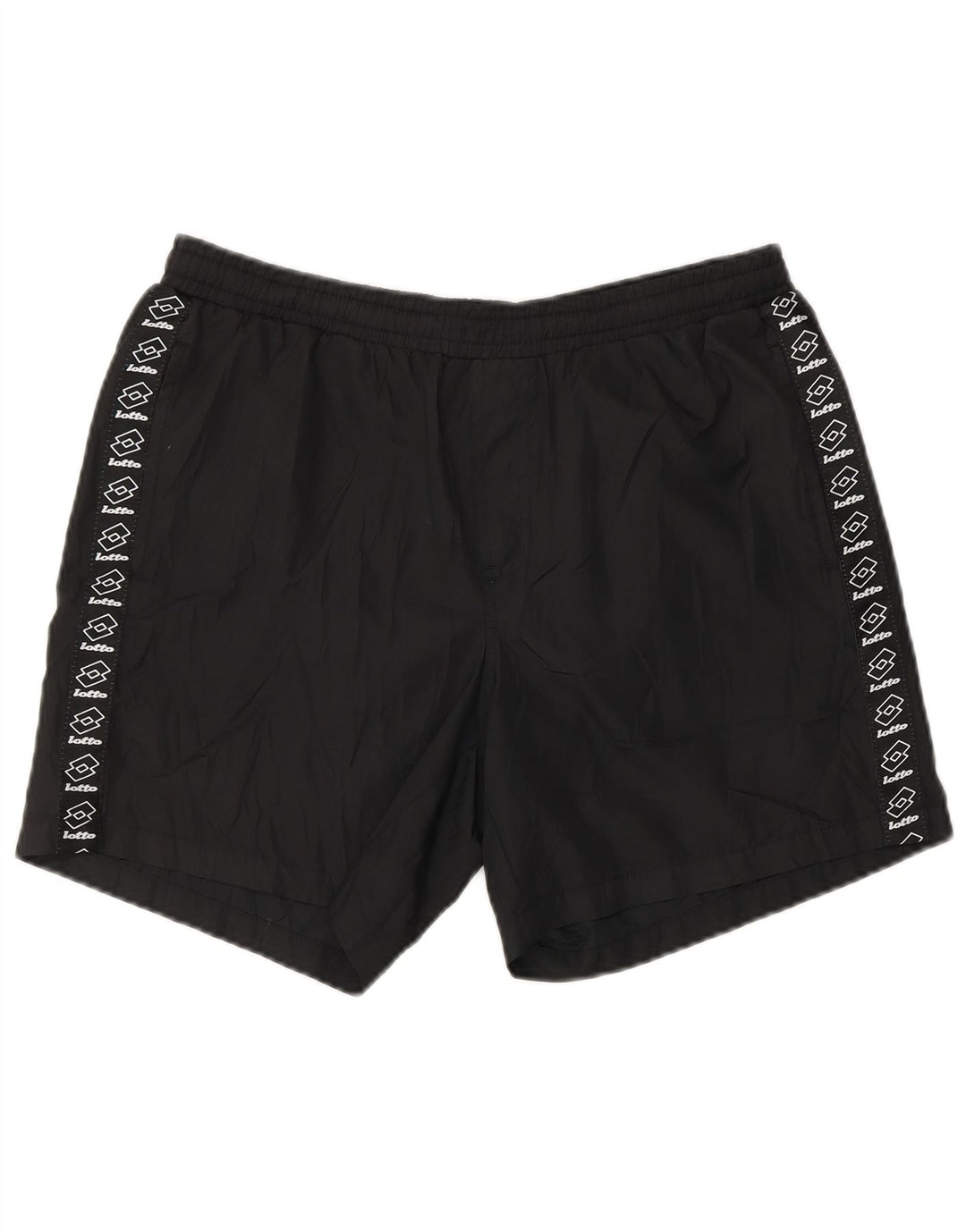 LOTTO Herren-Badeshorts mit Grafik, XS, Schwarz