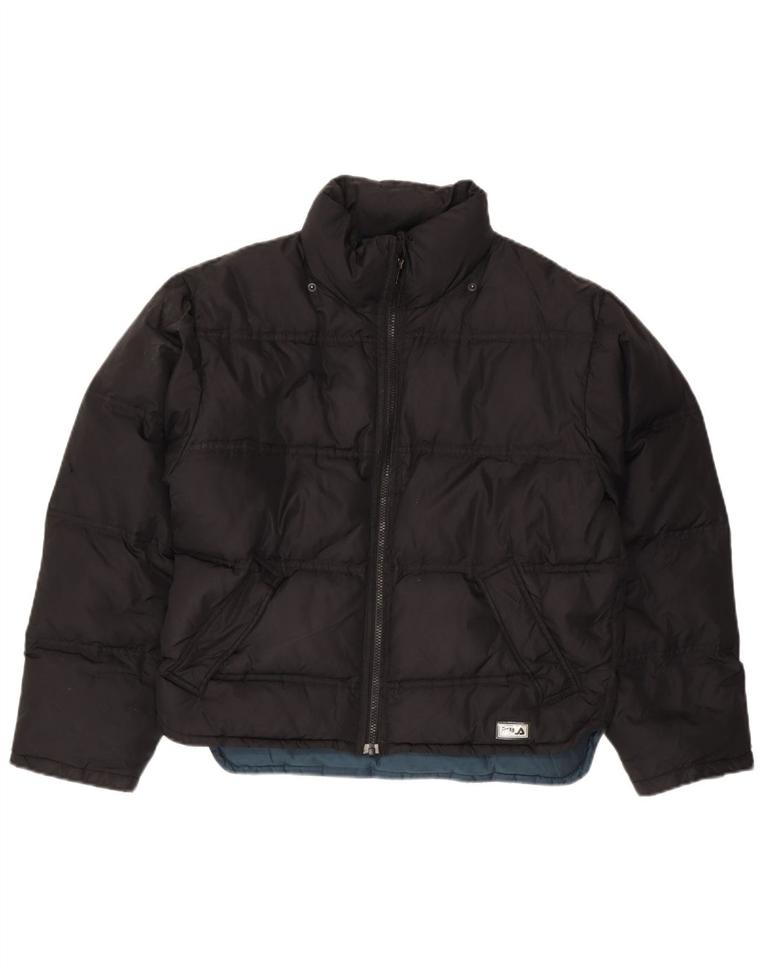 FILA Damen Wattierte Jacke IT 42 Mittelschwarzes Nylon