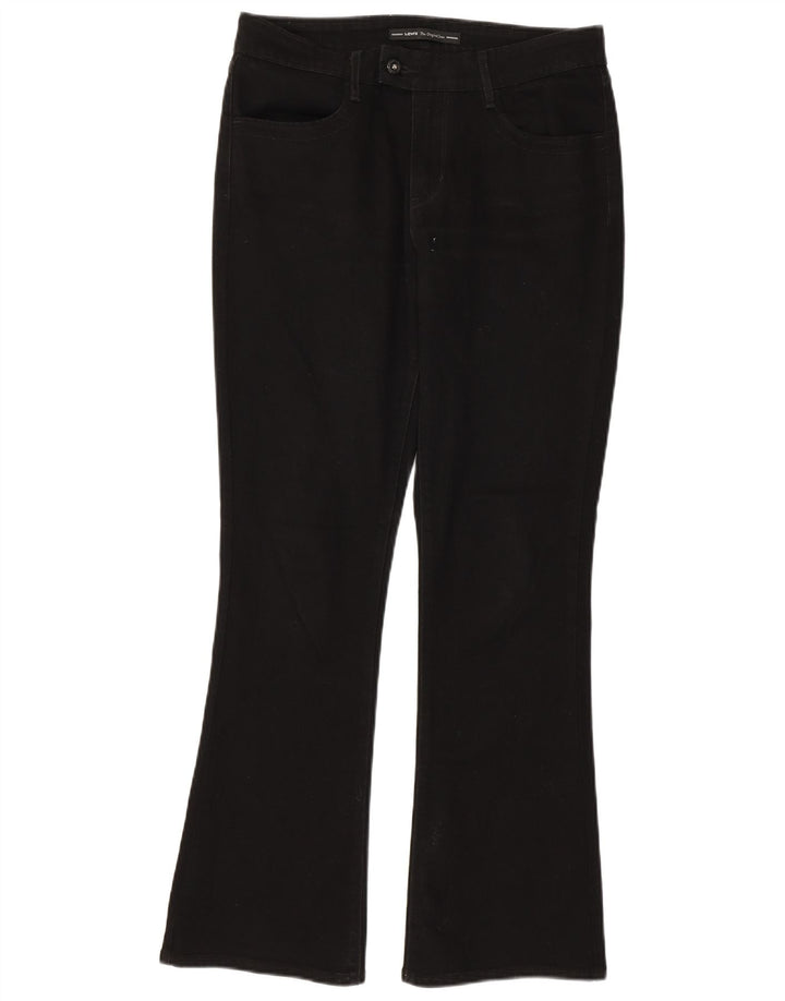 Levi's Damen Bootcut Jeans US 10 Large W32 L31 Schwarze Baumwolle