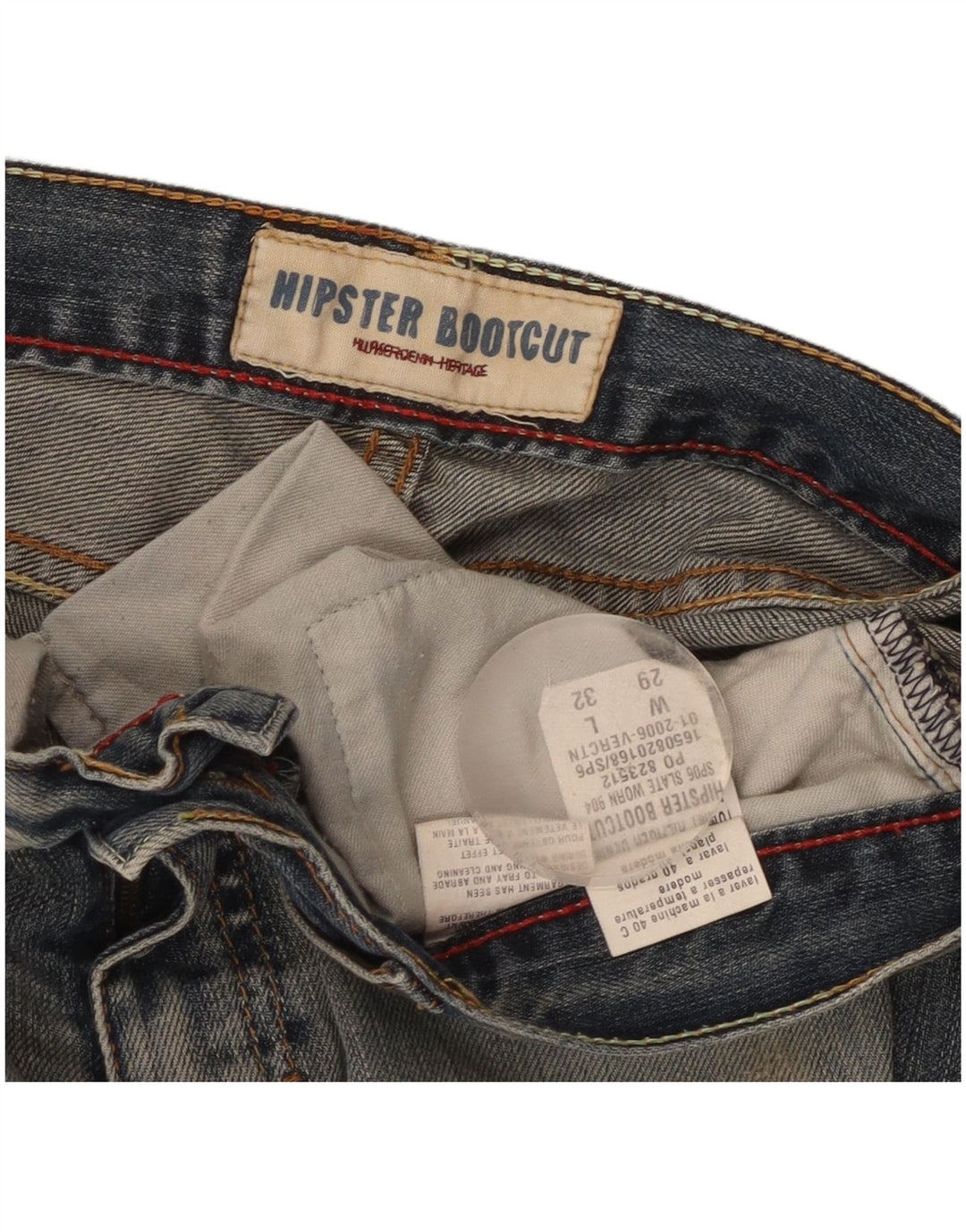 Tommy Hilfiger Damen Hipster Bootcut Jeans W29 L32 Blau