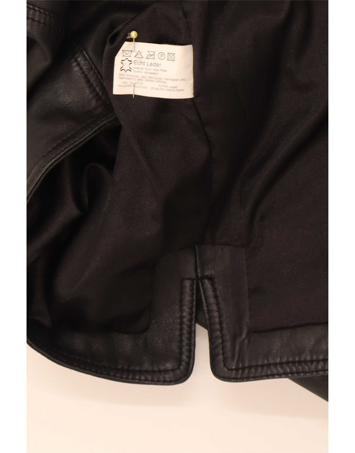 Barnardo Herren Lederweste Medium Schwarz