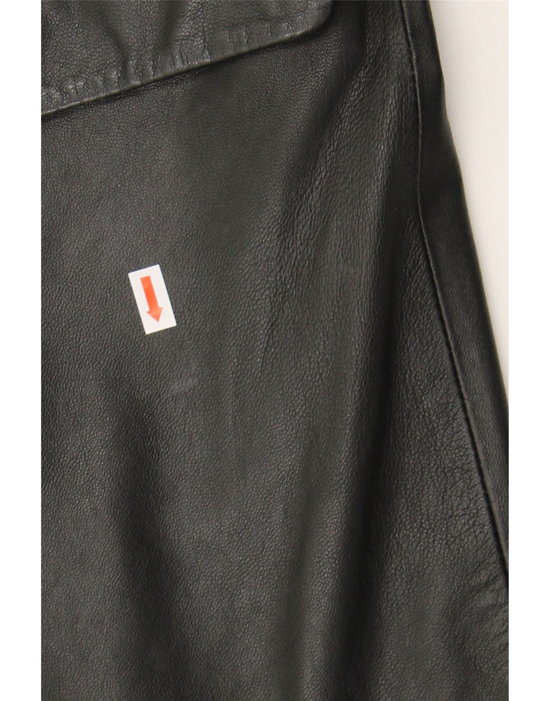 VINTAGE Womens Leather Coat UK 14 Large Black Leather Vintage Vintage and Second-Hand Vintage from Messina Hembry 