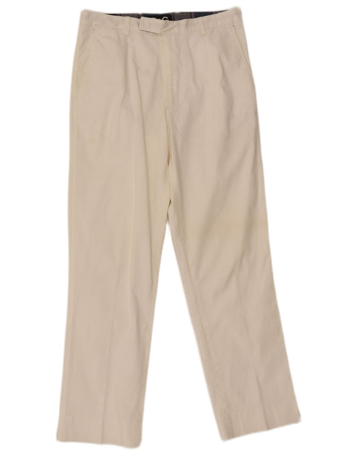 Dolce & Gabbana Damen Gerade Anzughose W30 L27 Weiß