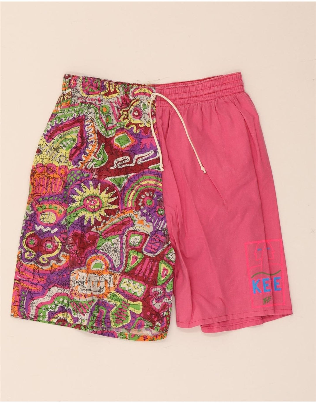 Vintage Herren Badeshorts IT 48 Kleine rosa Baumwolle