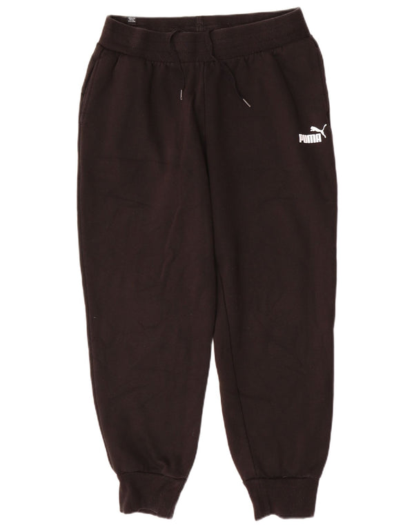 Puma Damen Trainingshose Jogger UK 14 Mittelschwarze Baumwolle
