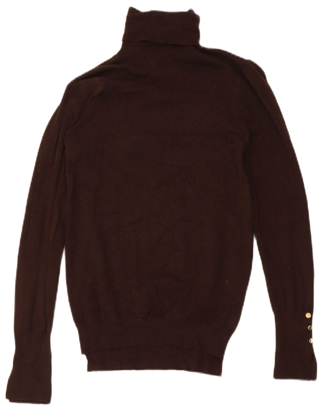 Rollkragenpullover für Damen von Zara, Gr. 12, mittelbraun, Viskose