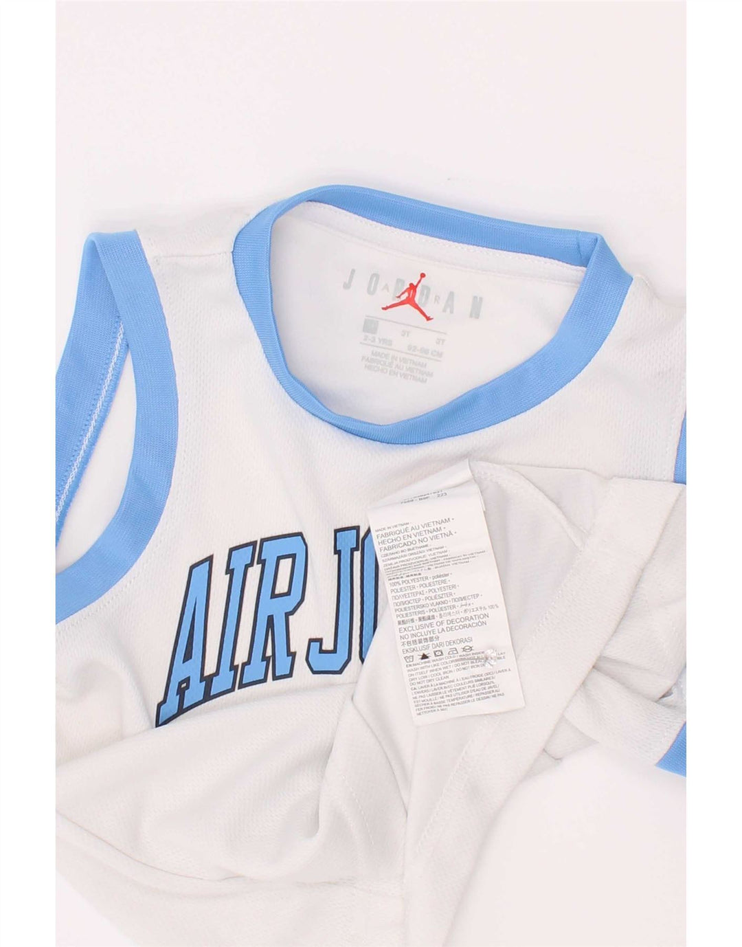 Jordan Jungen-Top mit Grafik, 2–3 Jahre, weißes Polyester