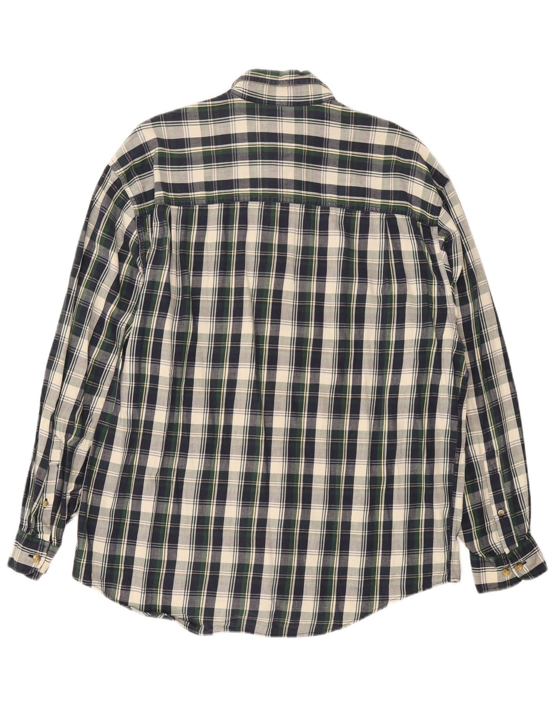 Eddie Bauer Herren-Flanellhemd, mittelgroß, marineblau, kariert, Baumwolle