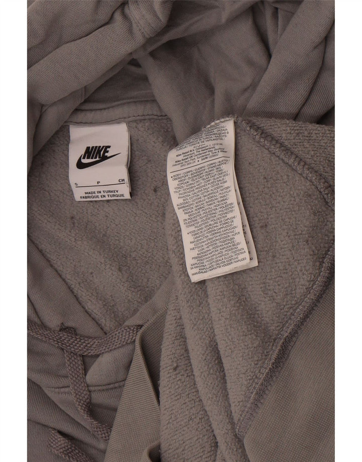 Nike Herren-Kapuzenpullover mit Grafik, Größe S, graue Baumwolle