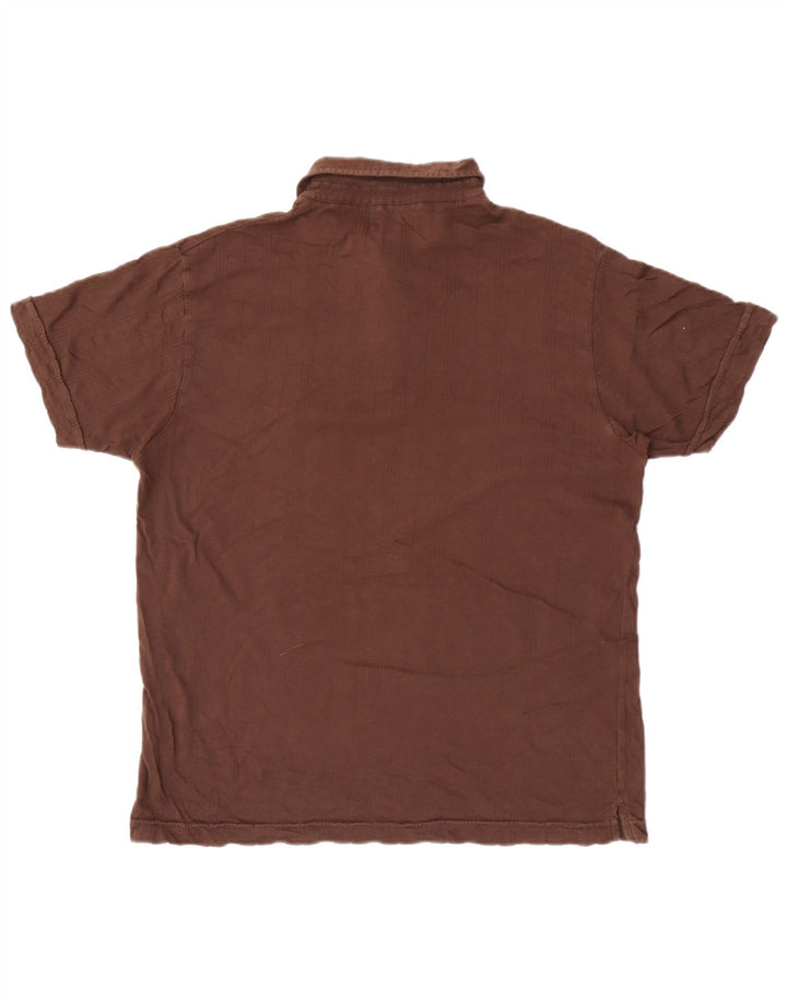 Marlboro Classics Herren-Poloshirt, groß, braun gestreift