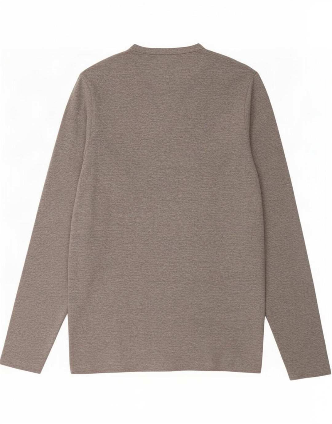 Jack & Jones Herren-Top mit langen Ärmeln, mittelgrau gesprenkelte Baumwolle